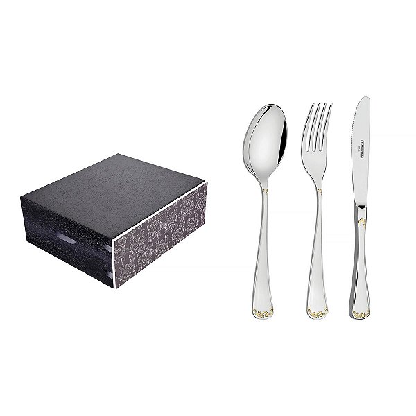 Faqueiro Aco Inox 101Pcs C/Estojo Tramontina 66915232