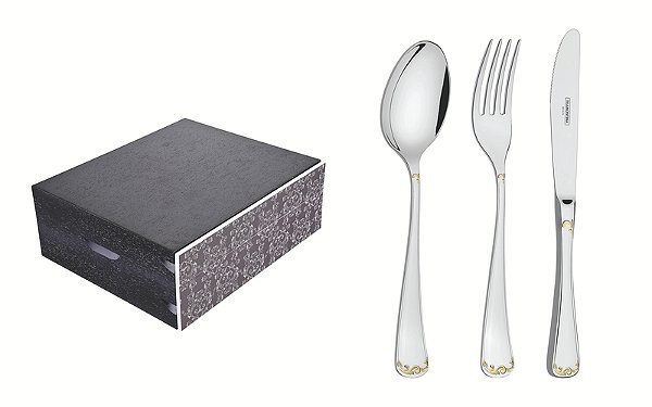 Faqueiro Aco Inox 130Pcs C/Estojo Tramontina 66915242