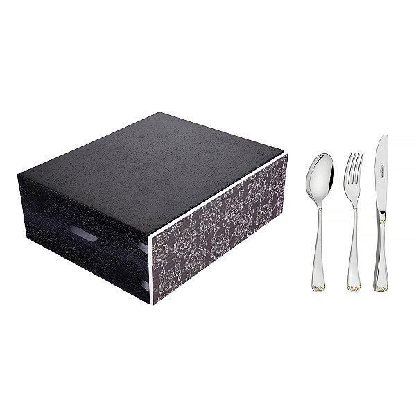 Faqueiro Aco Inox 76Pcs C/Estojo Tramontina 66915352
