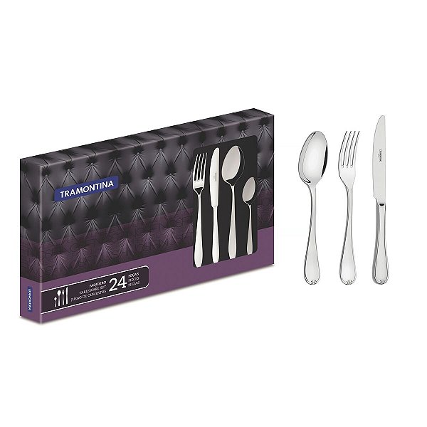 Faqueiro Aco Inox 42Pcs C/Estojo Tramontina 66924200