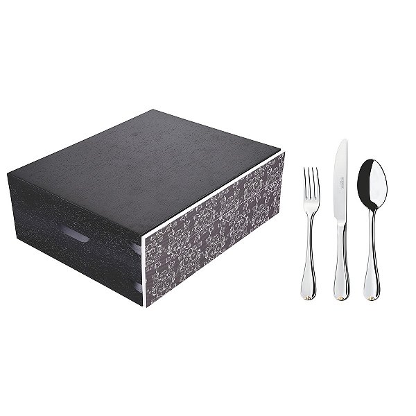 Faqueiro Aco Inox 130Pcs C/Estojo Tramontina 66924242