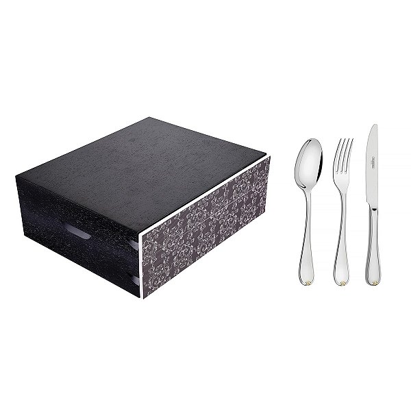 Faqueiro Aco Inox 76Pcs C/Estojo Tramontina 66924352