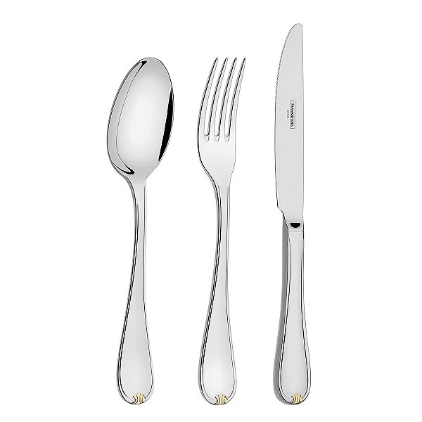 Faqueiro Aco Inox 77 Pcs C/Estojo Tramontina 66924876