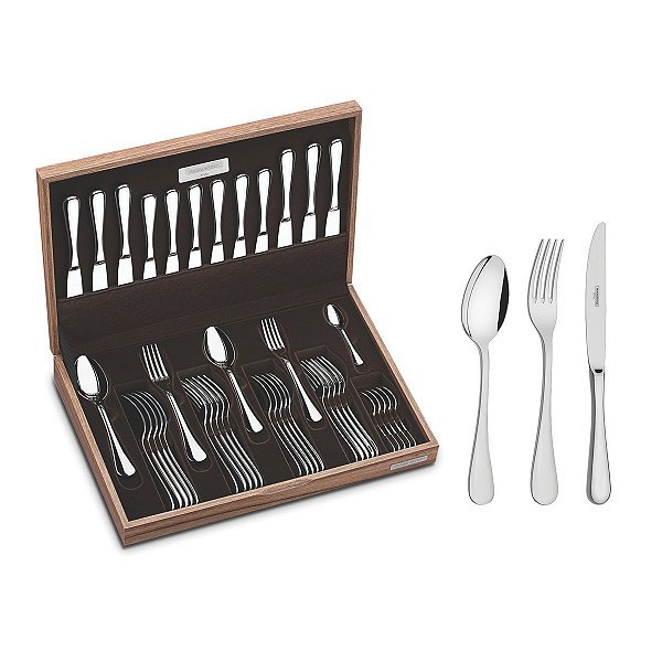 Faqueiro Aco Inox 42Pcs C/Estojo Tramontina 66928200