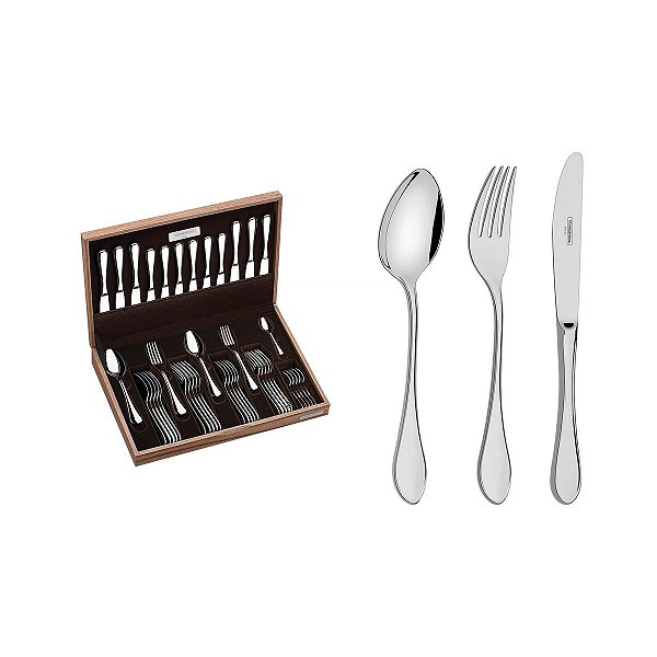 Faqueiro Aco Inox 42Pcs C/Estojo Tramontina 66932200