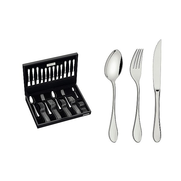 Faqueiro Aco Inox 42Pcs C/Estojo Tramontina 66932208