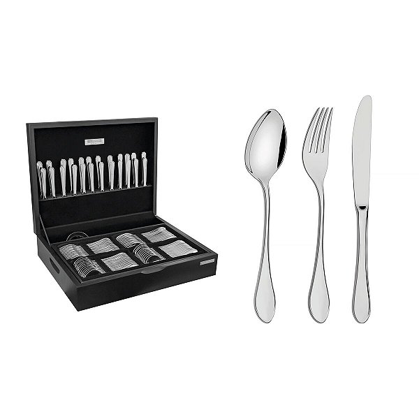 Faqueiro Aco Inox 101 Pcs Italy Tramontina 66932217