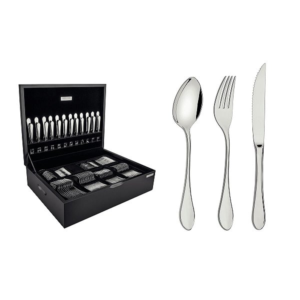 Faqueiro Aco Inox 130Pcs C/Estojo Tramontina 66932228