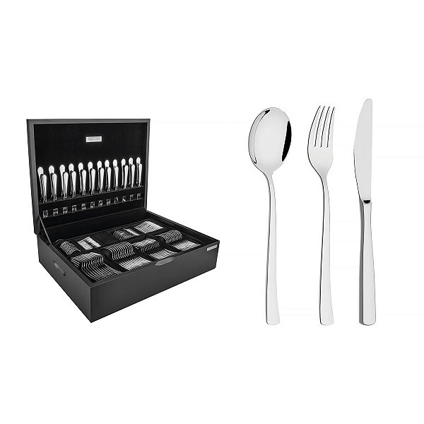 Faqueiro Aco Inox 130 Pc Berlin Br  Tramontina 66934224