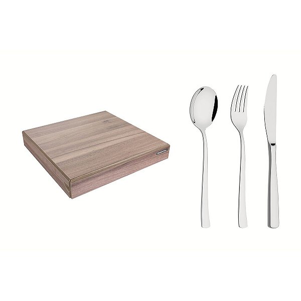 Faqueiro Aco Inox 30Pc Berlin Brilh Tramontina 66934527