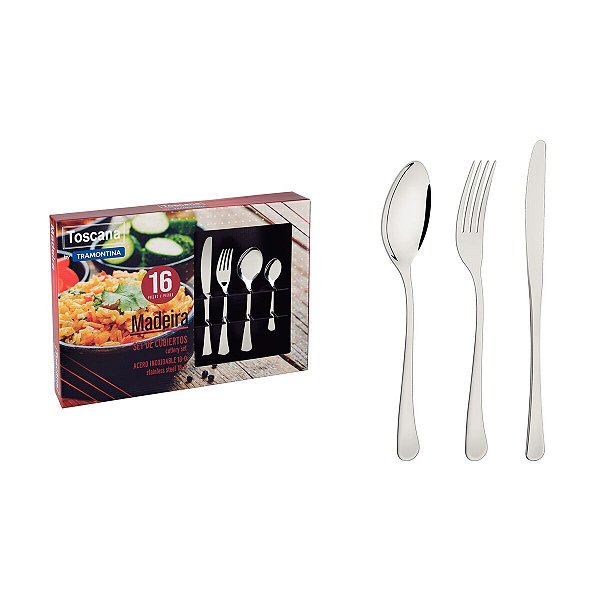 Faqueiro Aco Inox 16Pcs Havana Tramontina 66945658