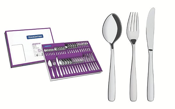 Faqueiro Aco Inox 42Pcs Amazonas Tramontina 66960770