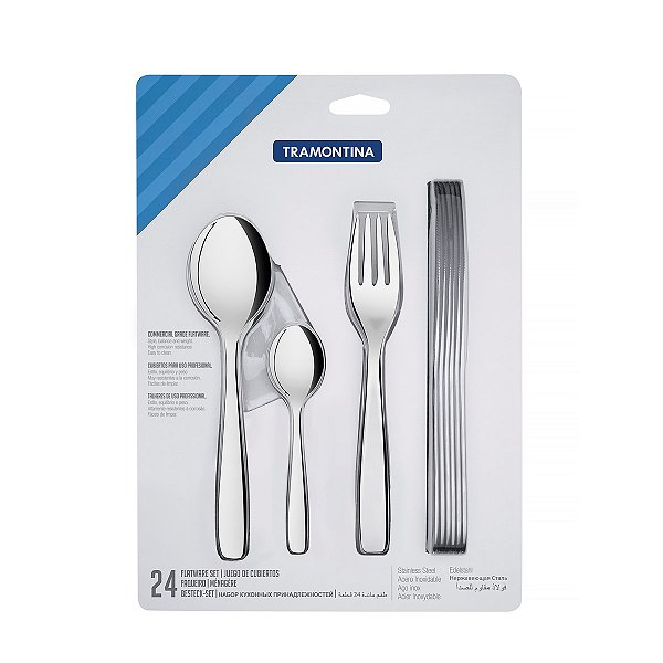 Faqueiro Aco Inox 24Pcs  Amazonas Tramontina 66960846