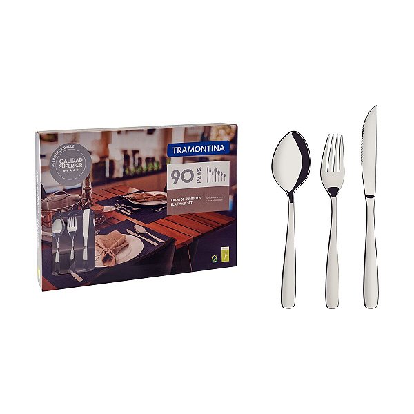 Faqueiro Aco Inox 90Pcs Amazonas Tramontina 66960890