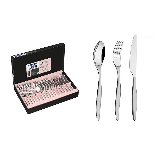 Faqueiro Aco Inox 36Pcs Wind Tramontina 66980130
