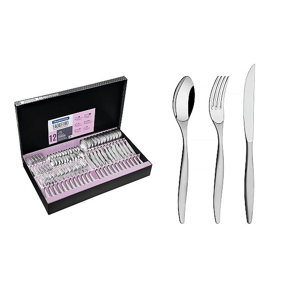 Faqueiro Aco Inox 72Pcs Wind Tramontina 66980154