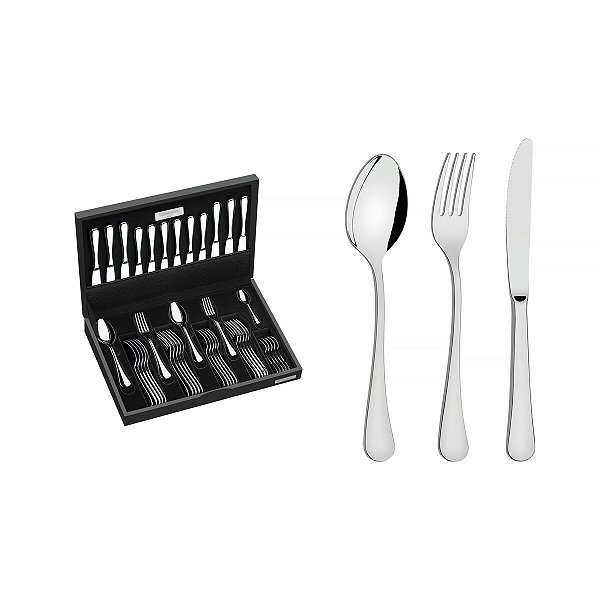 Faqueiro Aco Inox 42Pcs Zurique Tramontina 66986204