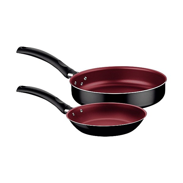 Jogo Frigideiras Alum 2Pc Turim Preto Tramontina 27899347