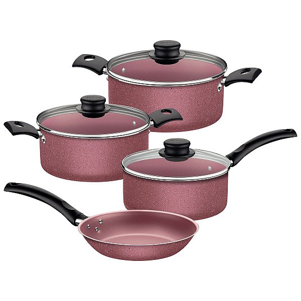 Jogo Panelas Alum 7Pc Turim Ros Tramontina 20298476