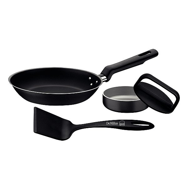 Kit Hamburguer 3Pc Preto Tramontina 20398004