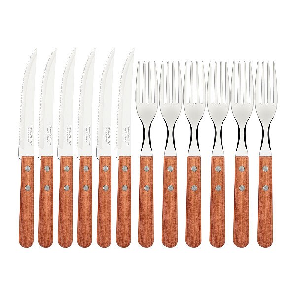 Jogo Churrasco Inox 12Pc Dynamic Tramontina 22399048