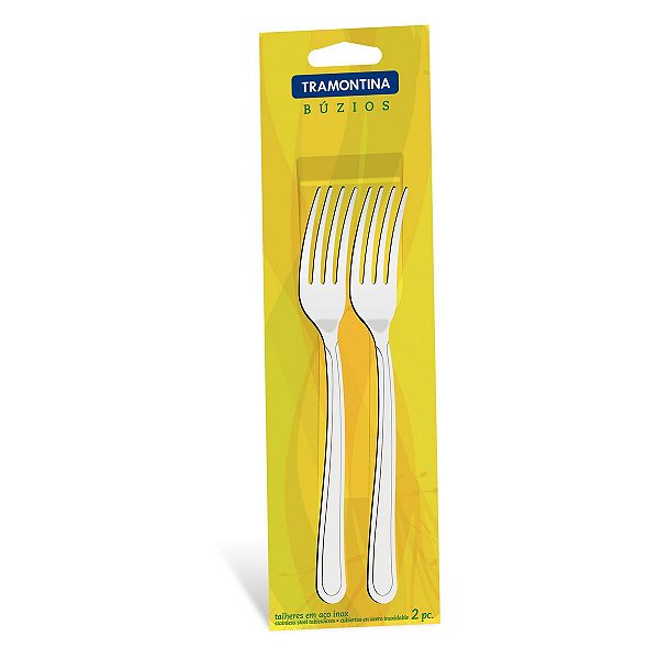 Conj Garfos Mesa Inox 2Pc Buzios Tramontina 23752200