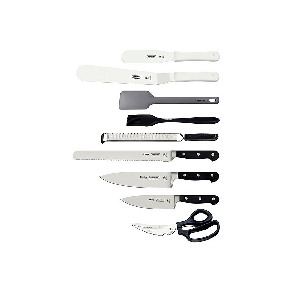 Kit Facas Chef 10Pc Century c/ Estojo Tramontina 24099044