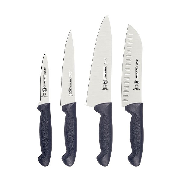 Jogo Faca Inox 4Pc Profissional Cinza Tramontina 24699632