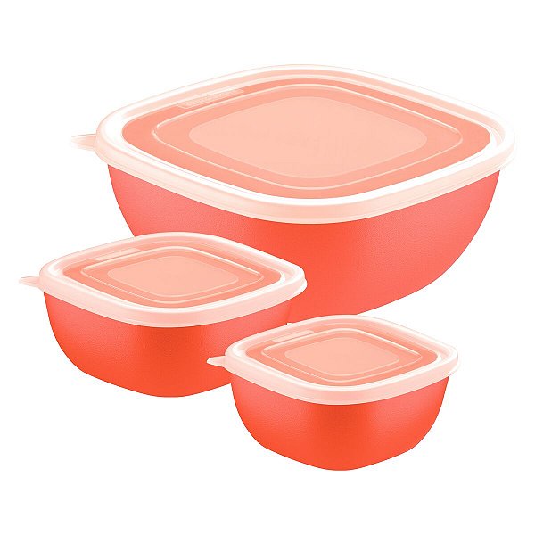 Jogo Potes 3Pc Mix Color Lar Tramontina 25099492