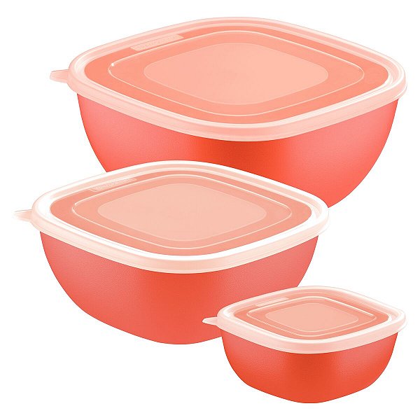 Jogo Potes 3Pc Mix Color Lar Tramontina 25099493