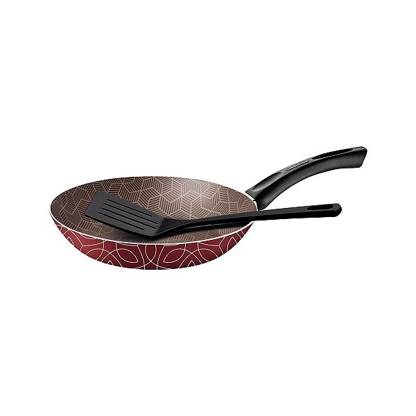 Frigideira 20Cm EspAtula Paris Vermelho Tramontina 27815898