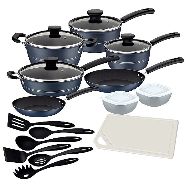 Kit Cozinha Alum 21Pc Sicilia Azul Tramontina 27899048