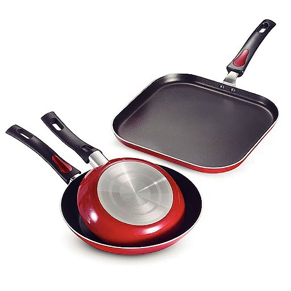 Frigideira Bistequeira Everyday Vermelho Tramontina 27899183