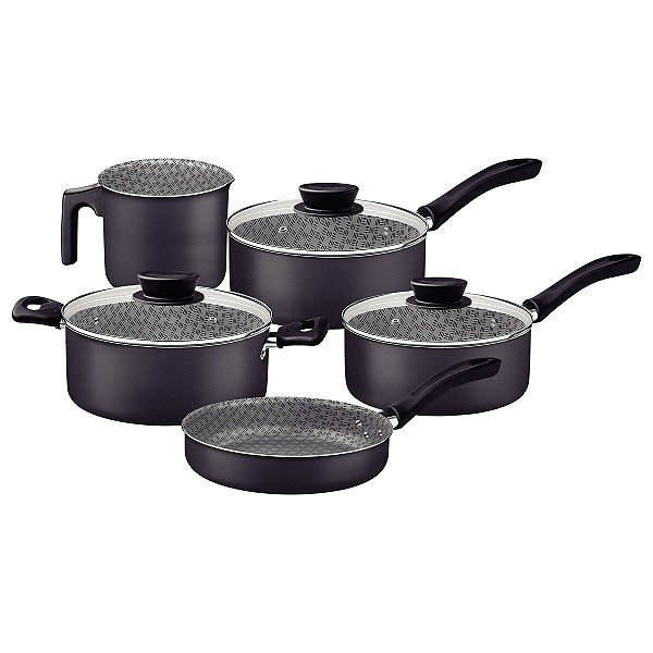Jogo Panela Alum 5Pc California Grafite Tramontina 27899219