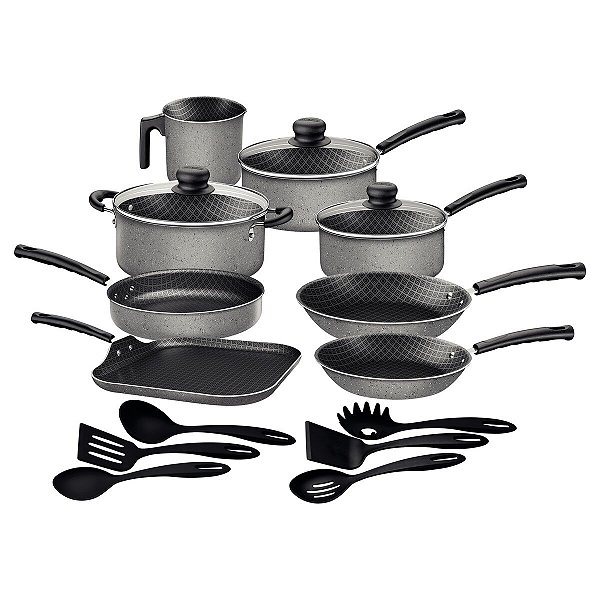 Jogo Panelas Alum 17Pc Cinza Tramontina 27899361