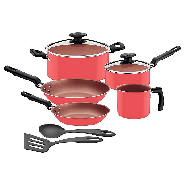 Jogo Panelas Alum 9Pc Cor Tramontina 27899363
