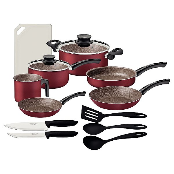 Kit Cozinha 14Pc Paris Vermelho Tramontina 27899365