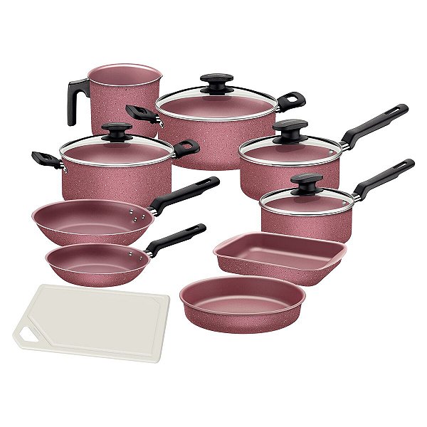 Jogo Panelas Alum 10Pc Turquia Ros Tramontina 27899422