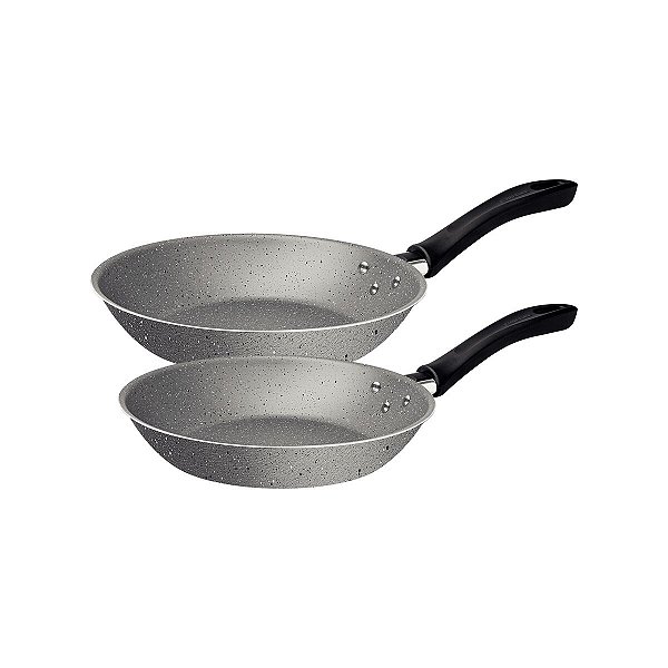 Jogo Frigideiras Alum 2Pc Linz Cinza Tramontina 28299600