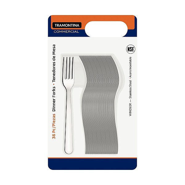 Conj Garfos Mesa Inox 36Pc Malibu Tramontina 29899456