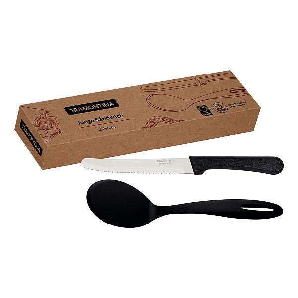Jogo Sanduiche 2Pc Preto Tramontina 29899460