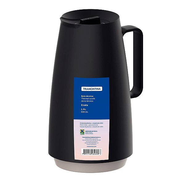 Bule Termico 0,5L Preto Exata Tramontina 61636053