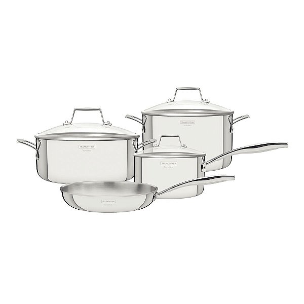 Jg Panelas Aco Inox 4Pc Gran Tp Vid Tramontina 65140004