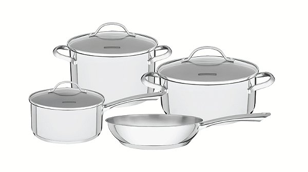 Jg Panelas Aco Inox 4Pcs Una Tdubai Tramontina 65280314