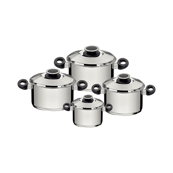 Jg Panelas Aco Inox 4Pc N Solar Baq Tramontina 65720175