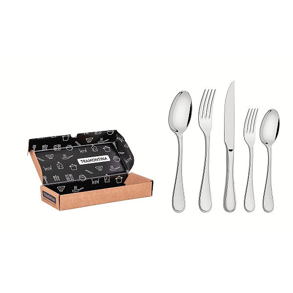 Faqueiro Aco Inox 20Pcs Firenze Tramontina 66925014