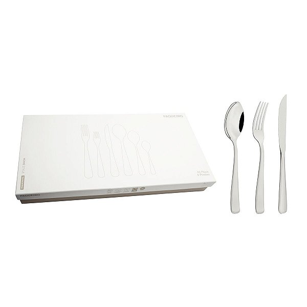 Faqueiro Aco Inox 48Pcs Pacific Tramontina 66962143