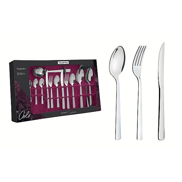 Faqueiro Aco Inox 101Pc Oslo Tramontina 66985034
