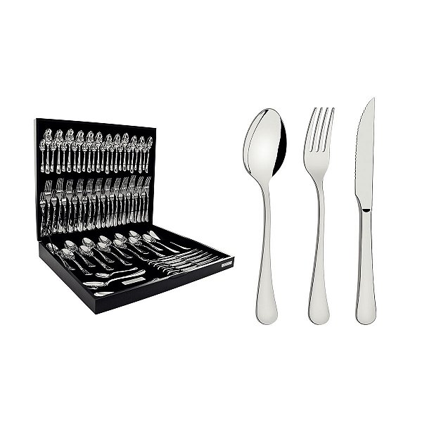Faqueiro Aco Inox 76Pcs  Zurique Tramontina 66986303