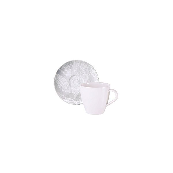 Conj Xicara E Pires Cha Arbo Porcelana Tramontina 96580073